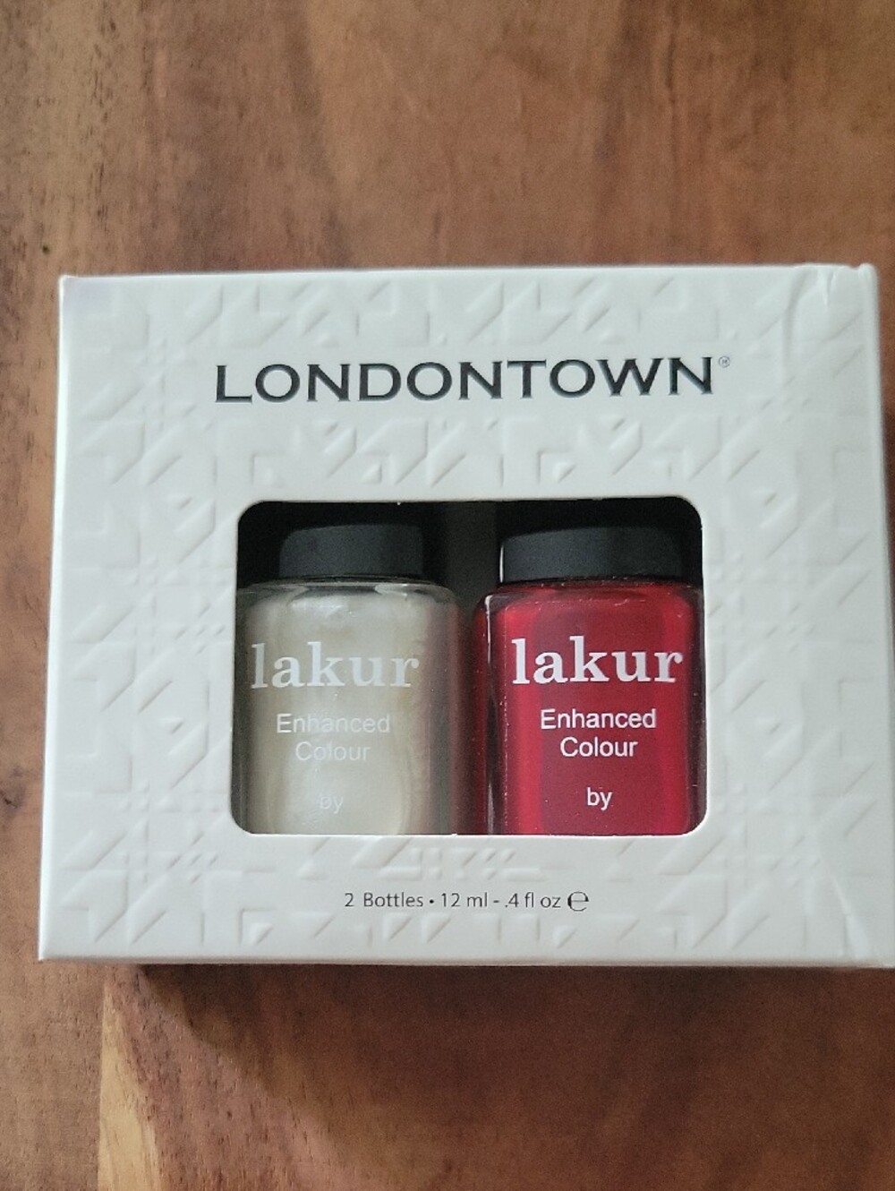 Londontown Lakur Enhanced Colour Nail Polish Set Frosted Berries Duo NWT